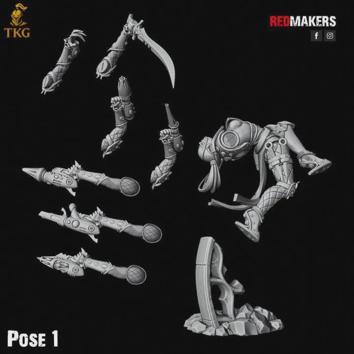 The Silent Masque Kill Squad by Red Makers | 3D printed Tabletop Miniatures