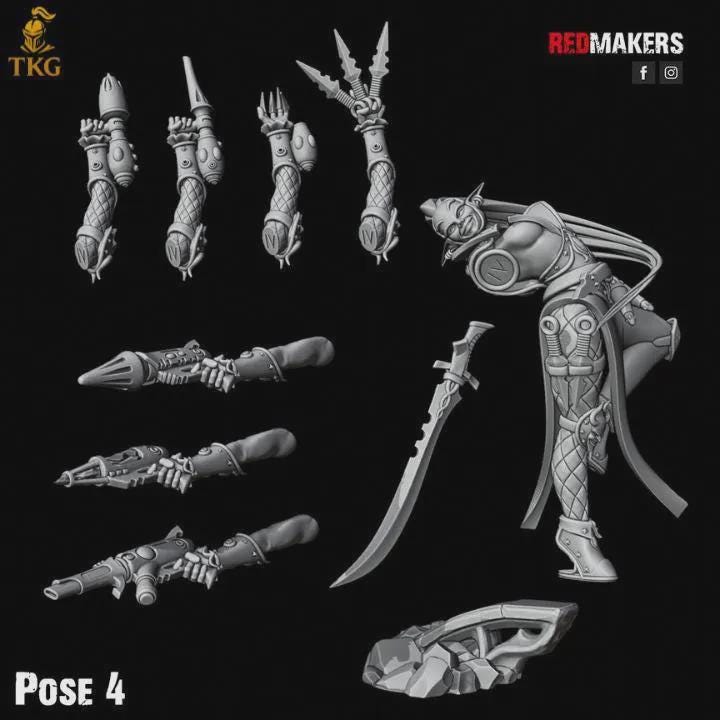 The Silent Masque Kill Squad by Red Makers | 3D printed Tabletop Miniatures