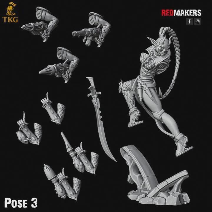 The Silent Masque Kill Squad by Red Makers | 3D printed Tabletop Miniatures