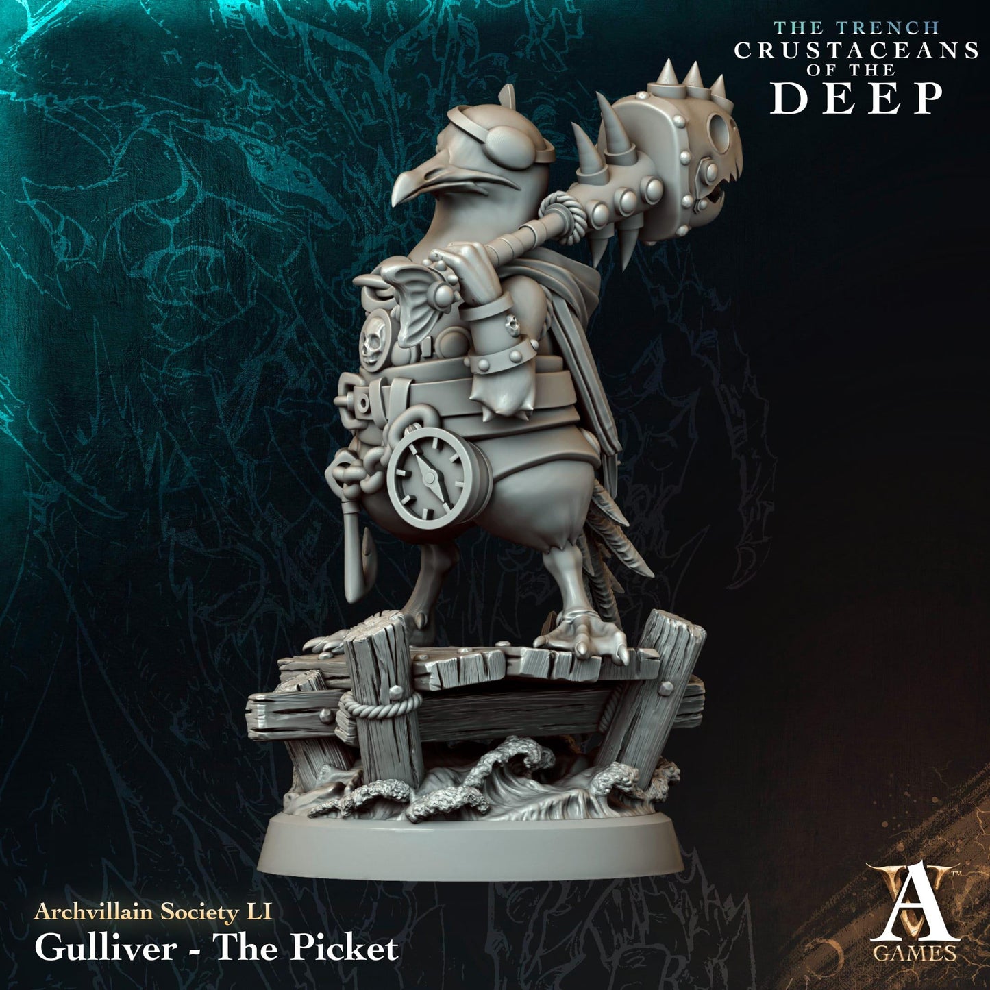 The Trench - Crustaceans of the Deep by ArchvillainGames | 3D Printed Miniatures