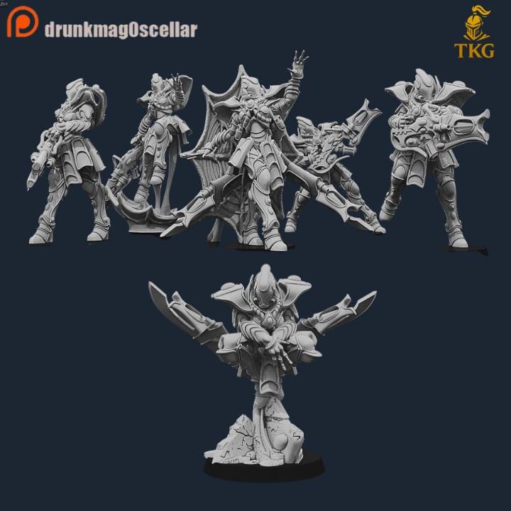 Bone Spiders by DrunkMag0sCellar | 3D printed Tabletop Miniatures