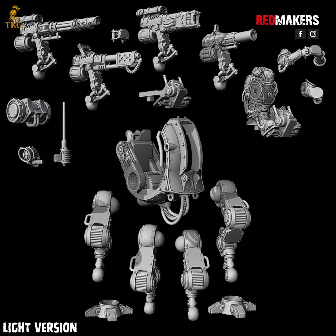 Scout Solar Mech - Imperial Force by Red Makers | 3D printed Tabletop Miniatures