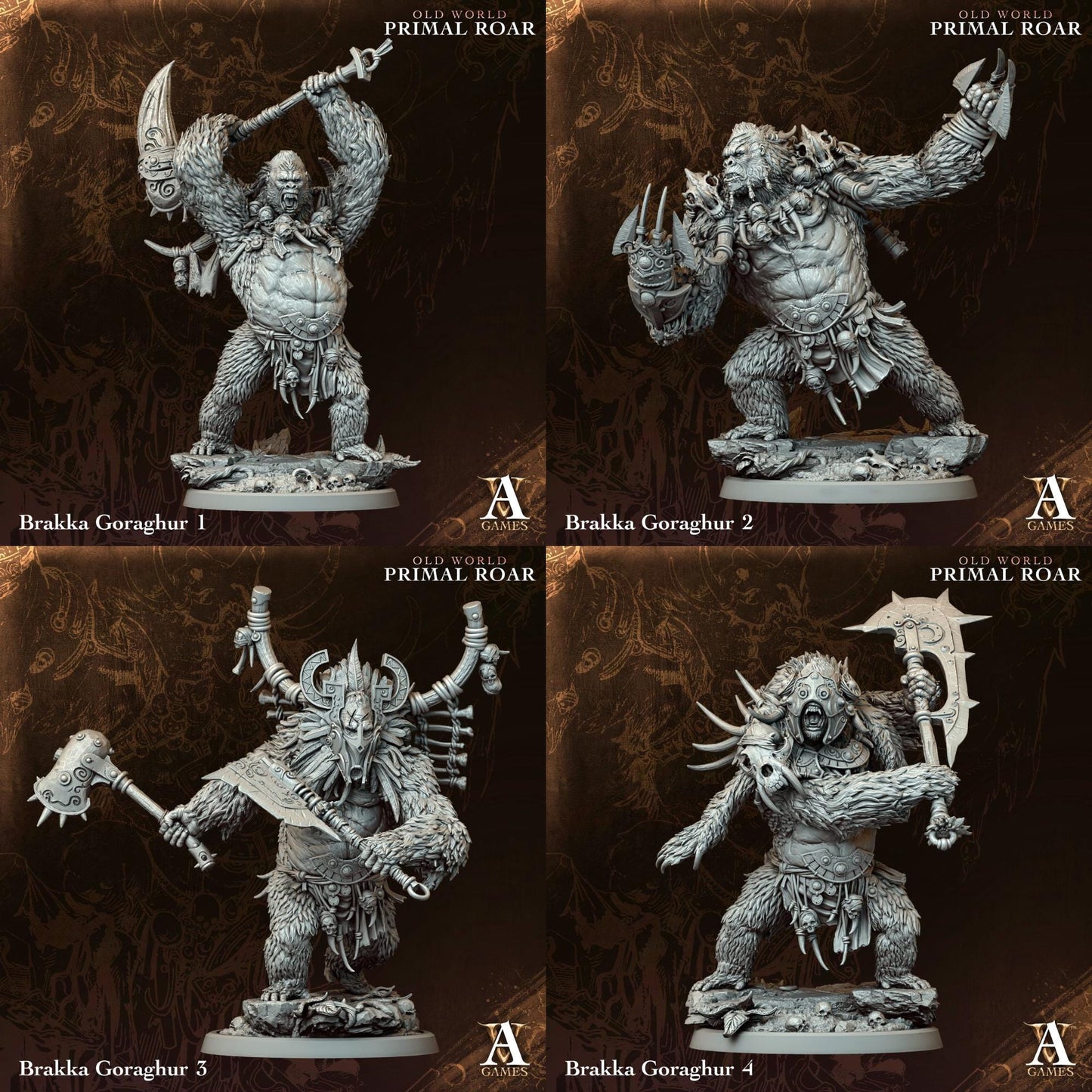 Old World - Primal Roar by ArchvillainGames | 3D Printed Miniatures