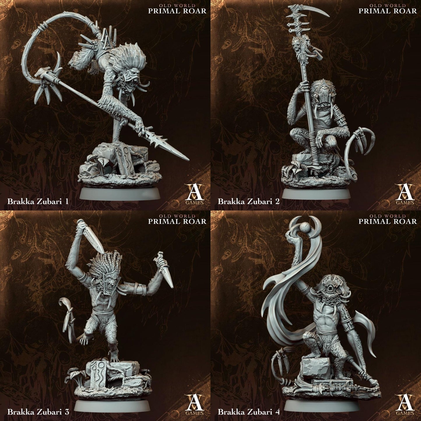 Old World - Primal Roar by ArchvillainGames | 3D Printed Miniatures