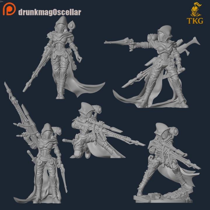 Bone Scouts by DrunkMag0sCellar | 3D printed Tabletop Miniatures