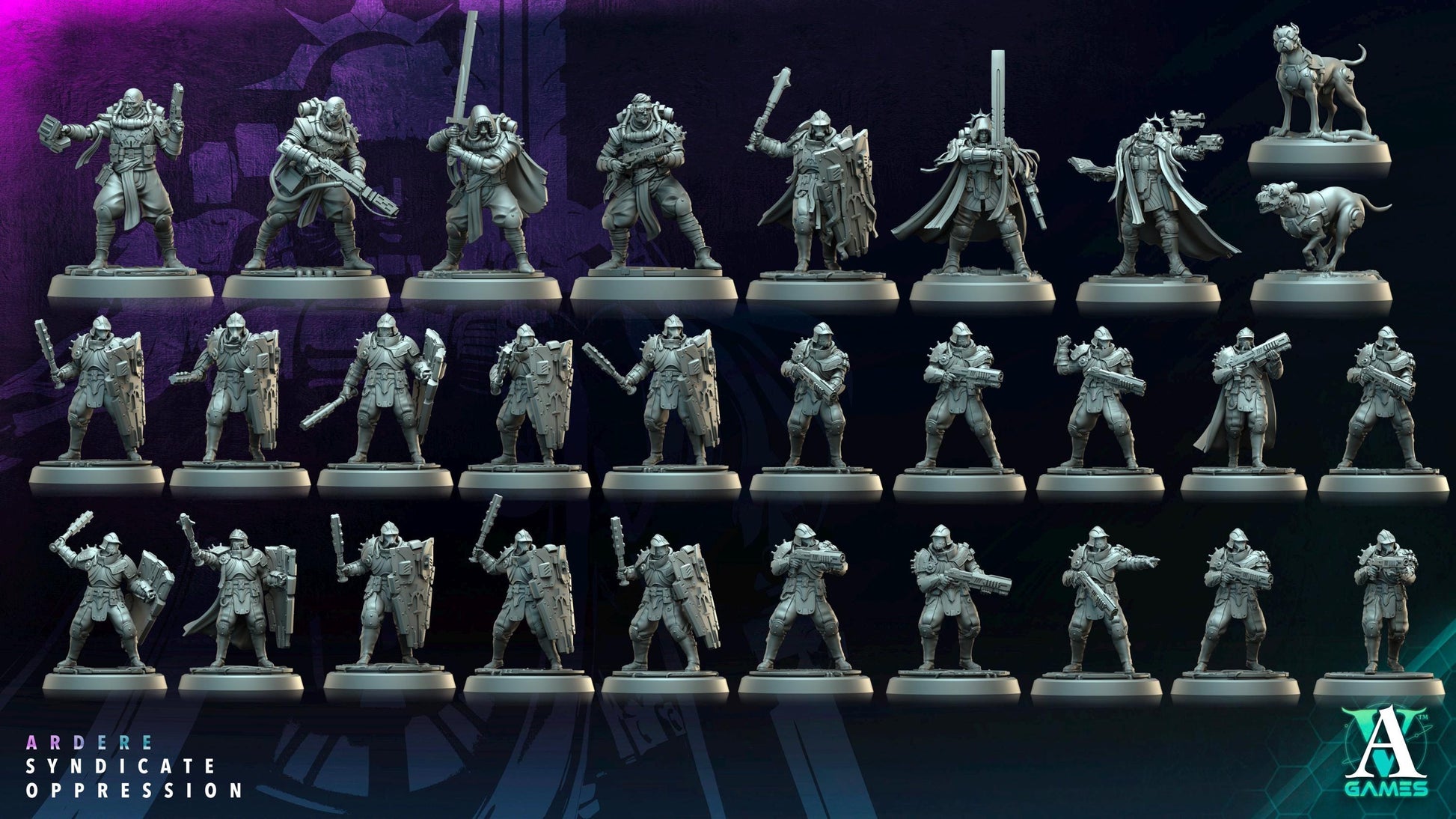 Ardere Syndicate - Oppression by Archvillain Games | 3D Printed Miniatures