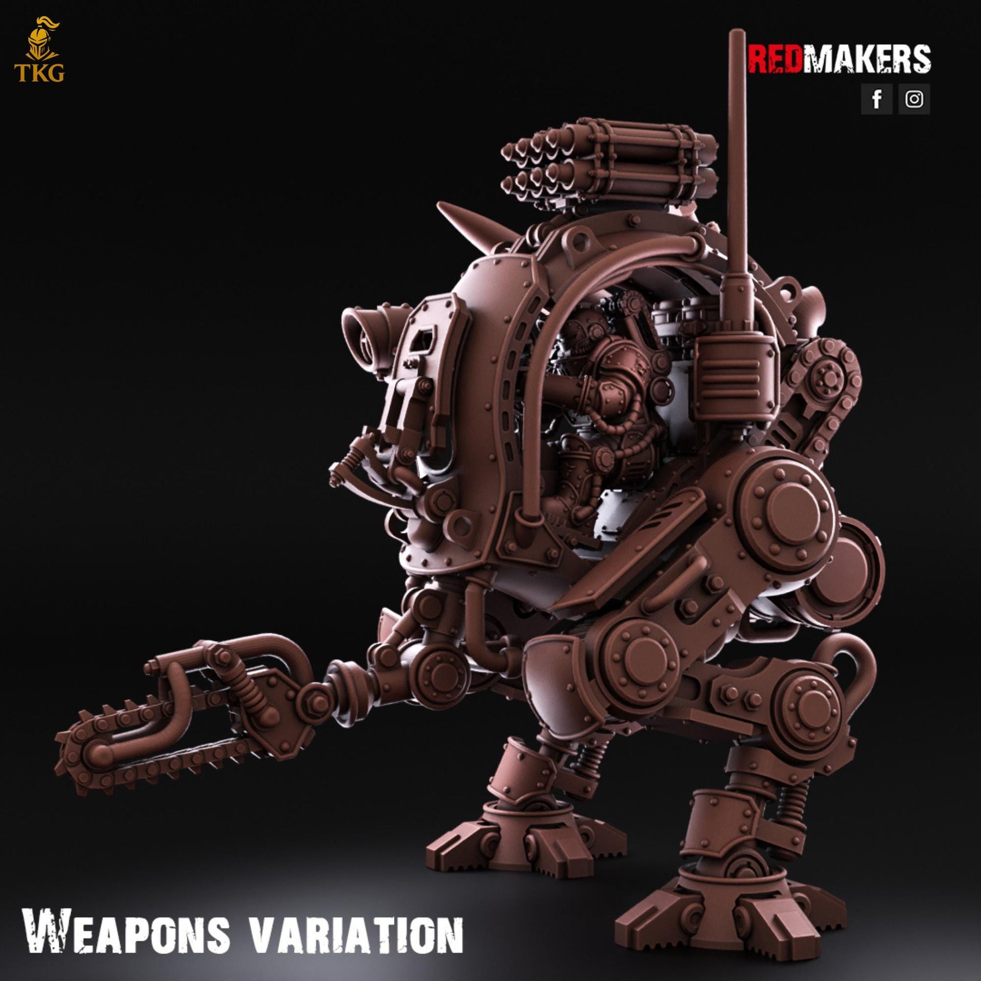 Solar Mech - Imperial Force by Red Makers | 3D printed Tabletop Miniatures