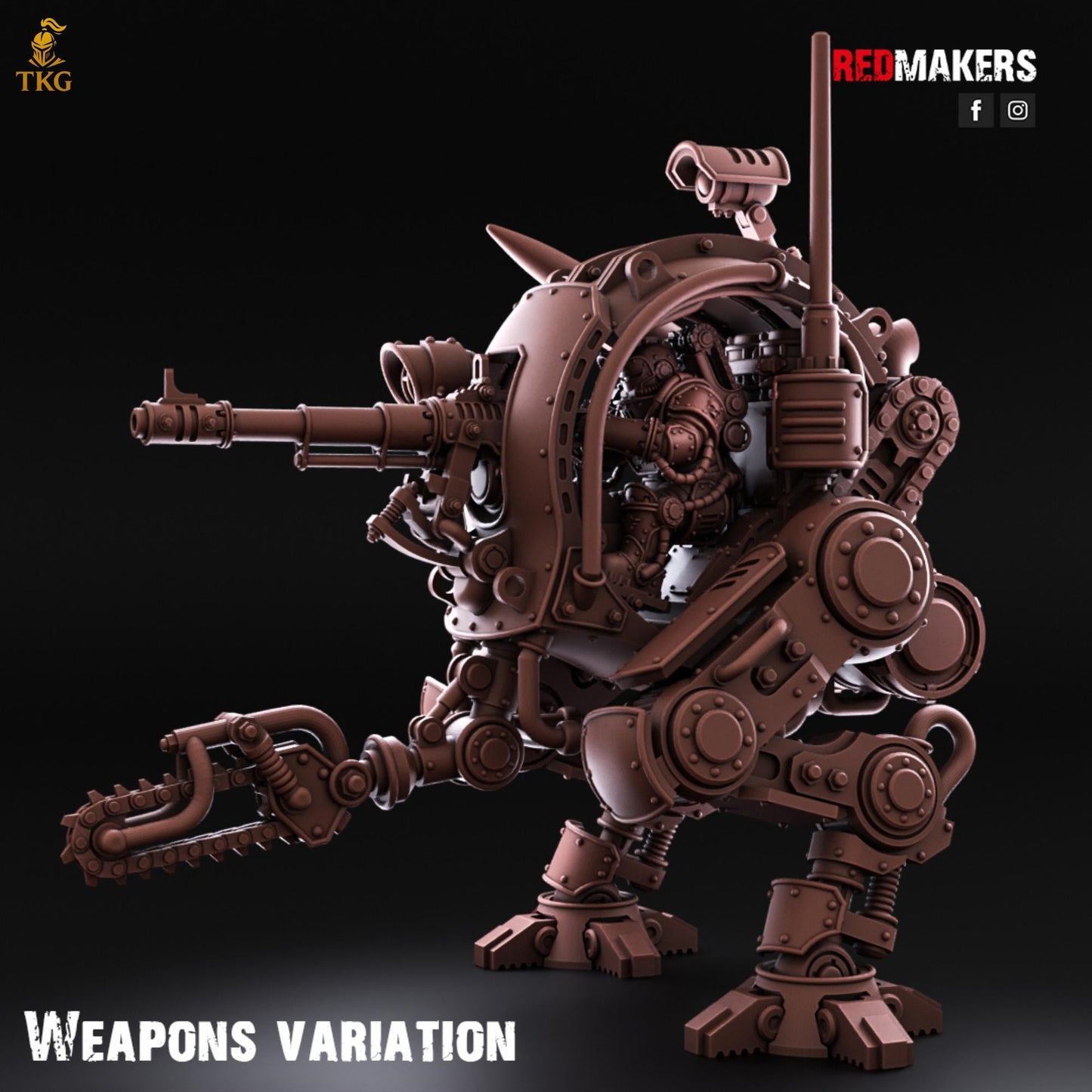 Solar Mech - Imperial Force by Red Makers | 3D printed Tabletop Miniatures