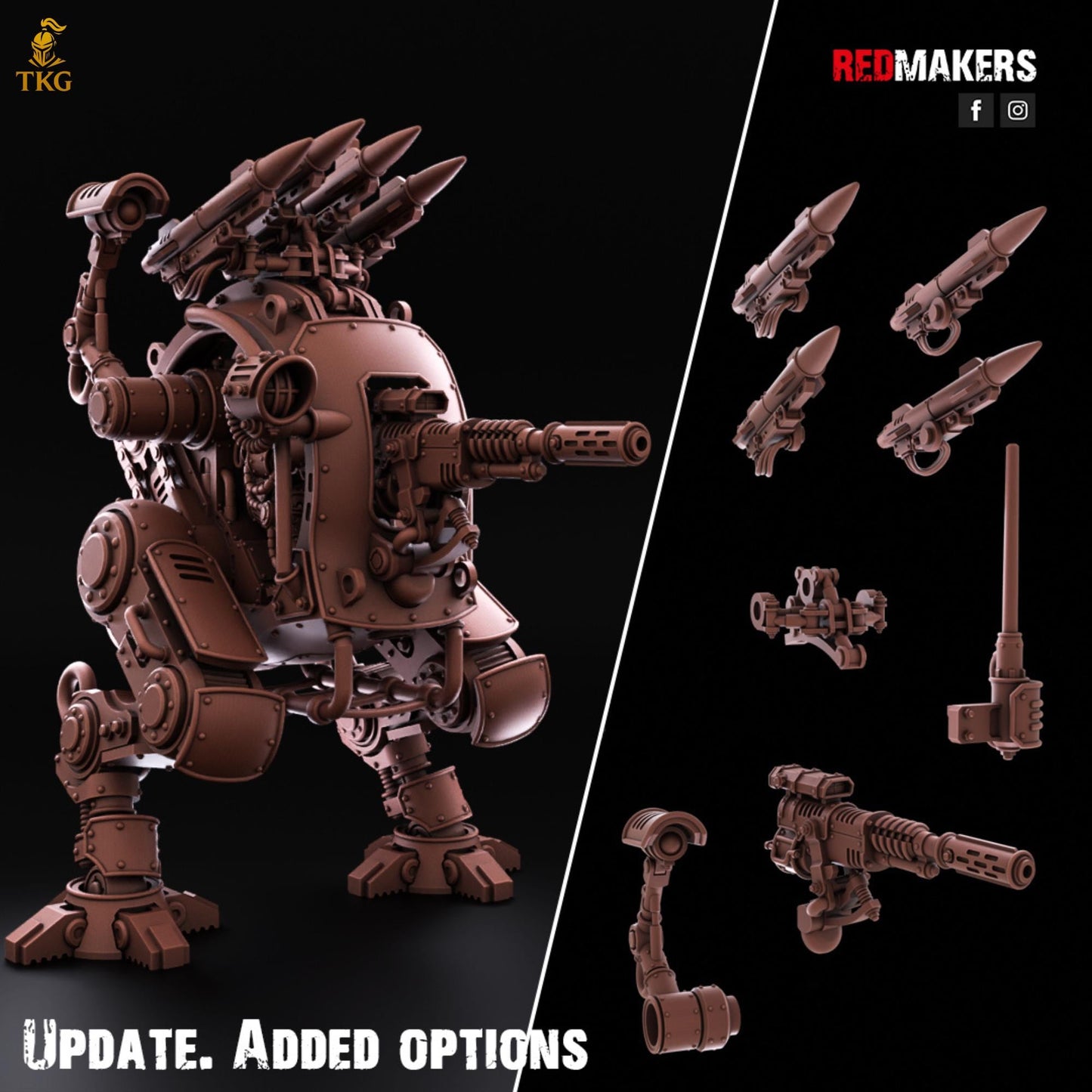 Solar Mech - Imperial Force by Red Makers | 3D printed Tabletop Miniatures