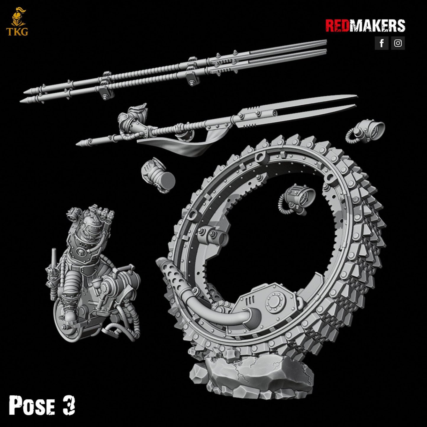 Riders of the Imperial Force by Red Makers | 3D printed Tabletop Miniatures