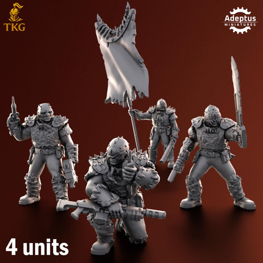 Rotmark Legion Command Squad by Adeptus Miniatures | 3D printed Tabletop Miniatures