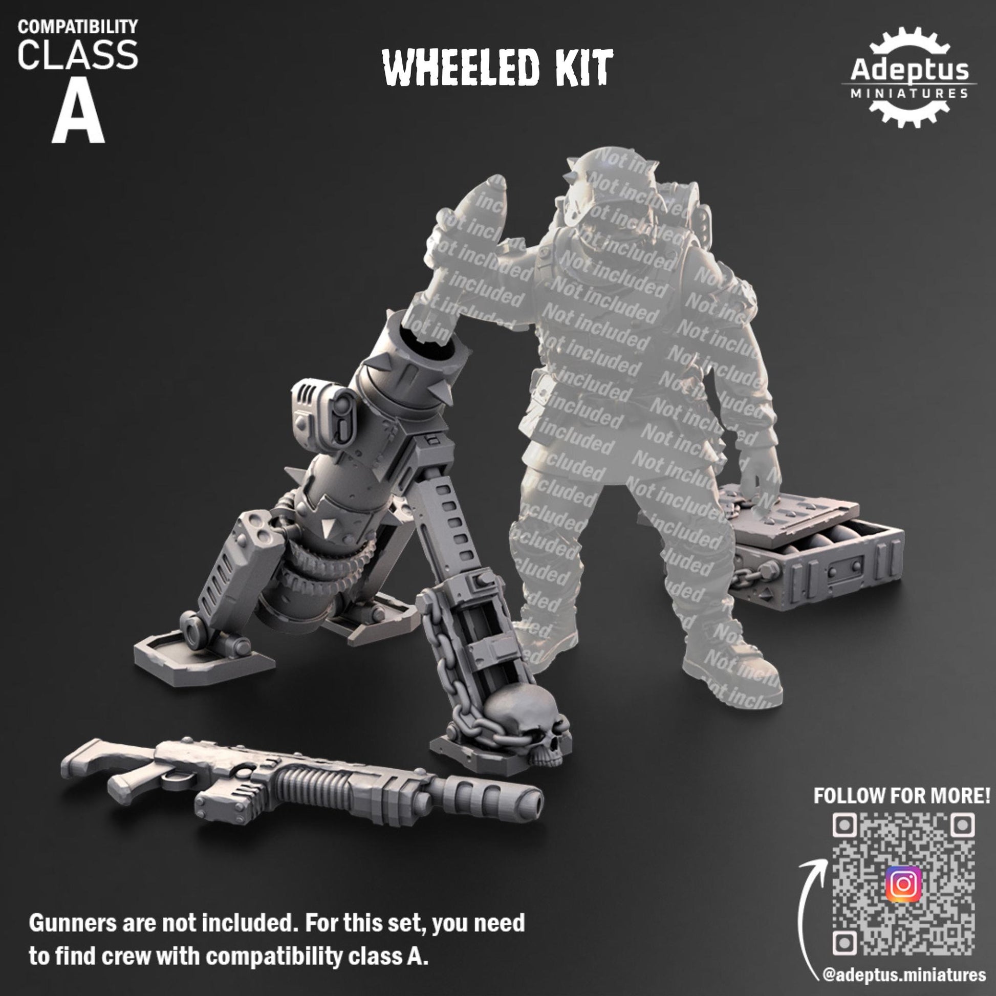 Renegade Heavy Weapons by Adeptus Miniatures | Standalone Weapon Emplacements | 3D printed Tabletop Miniatures