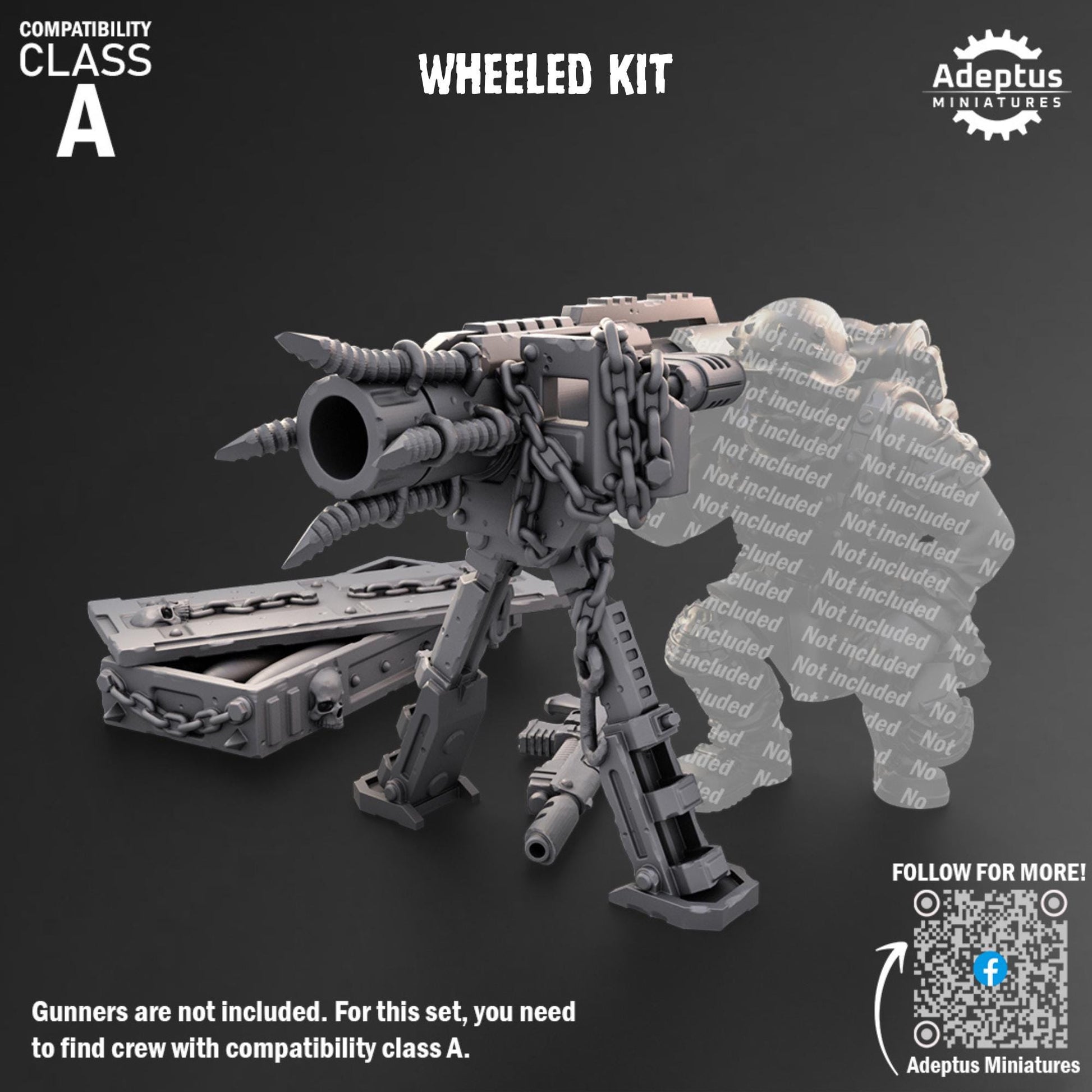 Renegade Heavy Weapons by Adeptus Miniatures | Standalone Weapon Emplacements | 3D printed Tabletop Miniatures