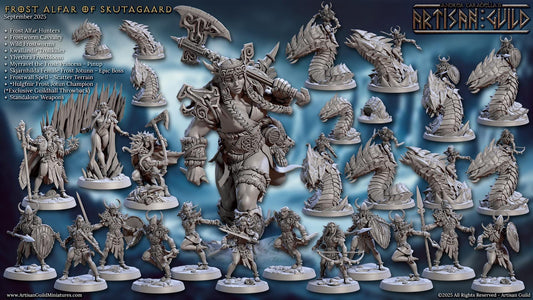 Frost Alfar of Skutagaard by Artisan Guild | 3D Printed Miniatures | Fantasy Models