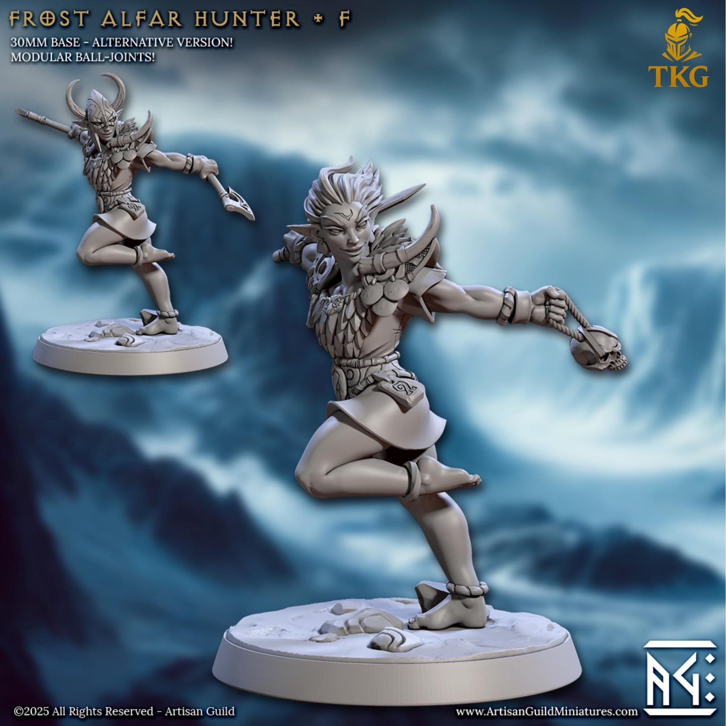 Frost Alfar of Skutagaard by Artisan Guild | 3D Printed Miniatures | Fantasy Models