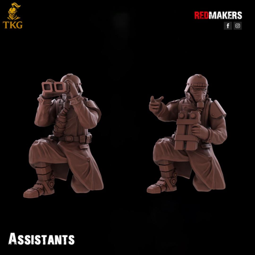 Death Division - Heavy Support Squad by Red Makers | 3D printed Tabletop Miniatures