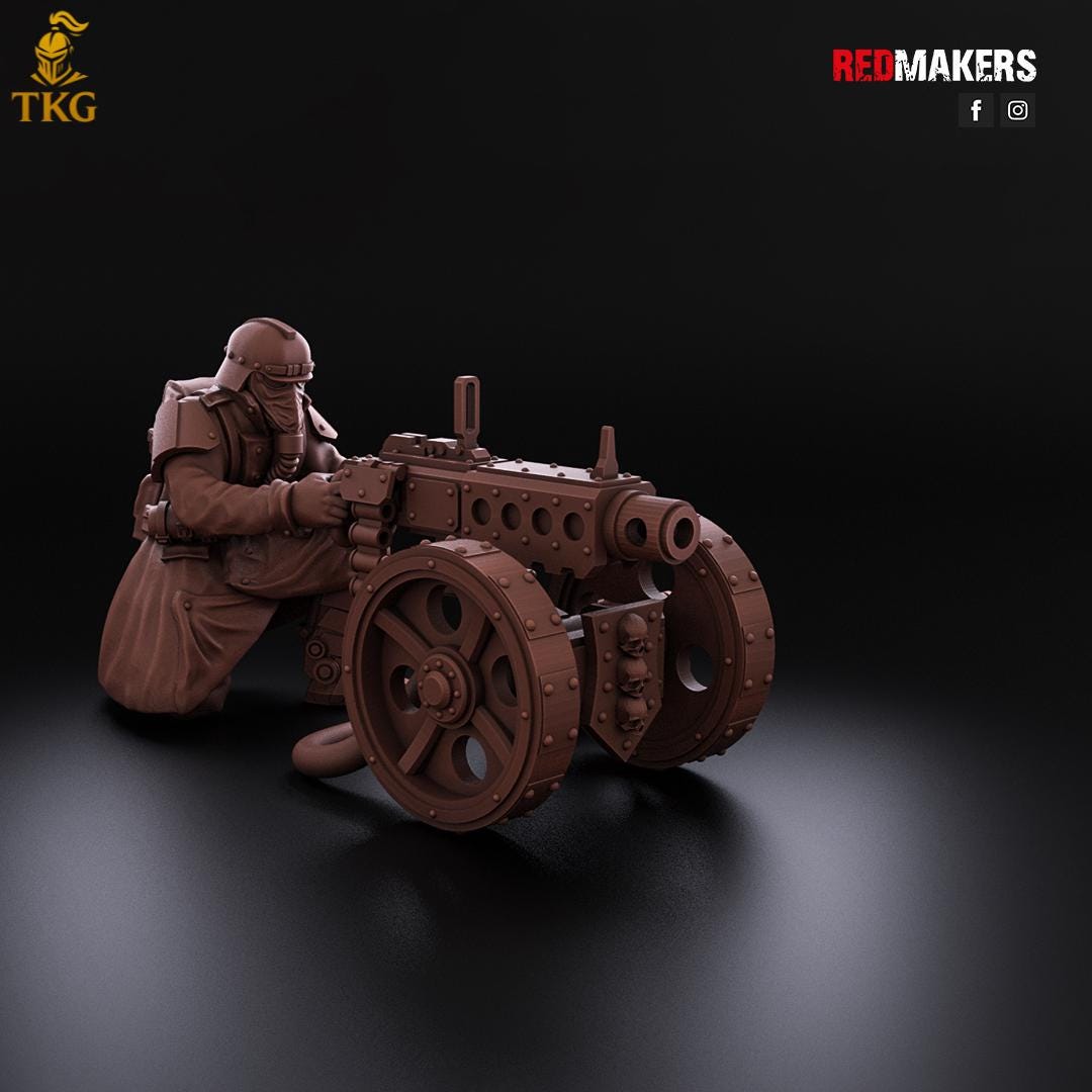 Death Division - Heavy Support Squad by Red Makers | 3D printed Tabletop Miniatures