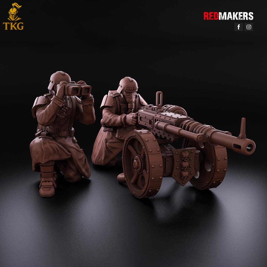 Death Division - Heavy Support Squad by Red Makers | 3D printed Tabletop Miniatures