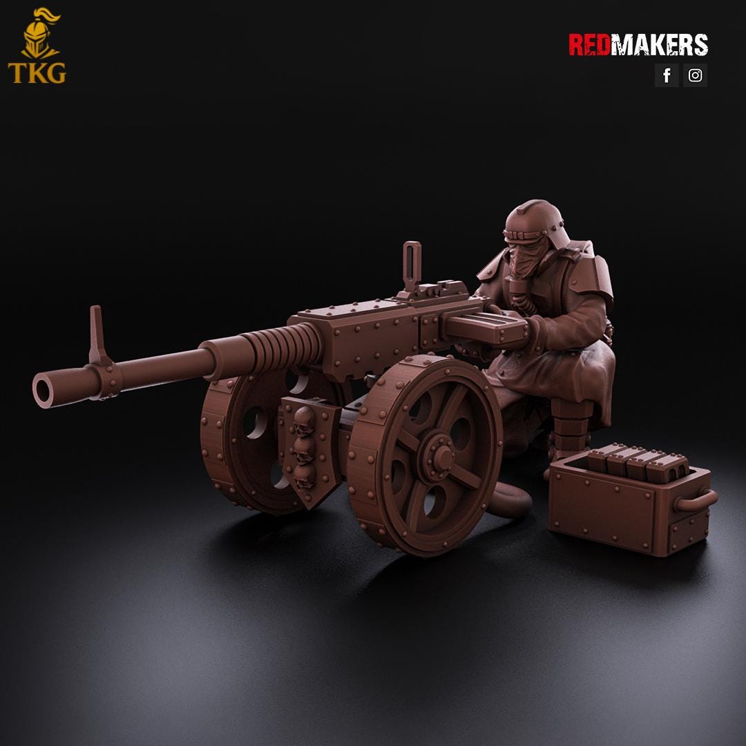 Death Division - Heavy Support Squad by Red Makers | 3D printed Tabletop Miniatures