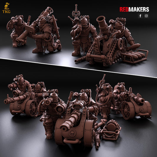 Solar Guard - Heavy Support Squad Classic by Red Makers | 3D printed Tabletop Miniatures