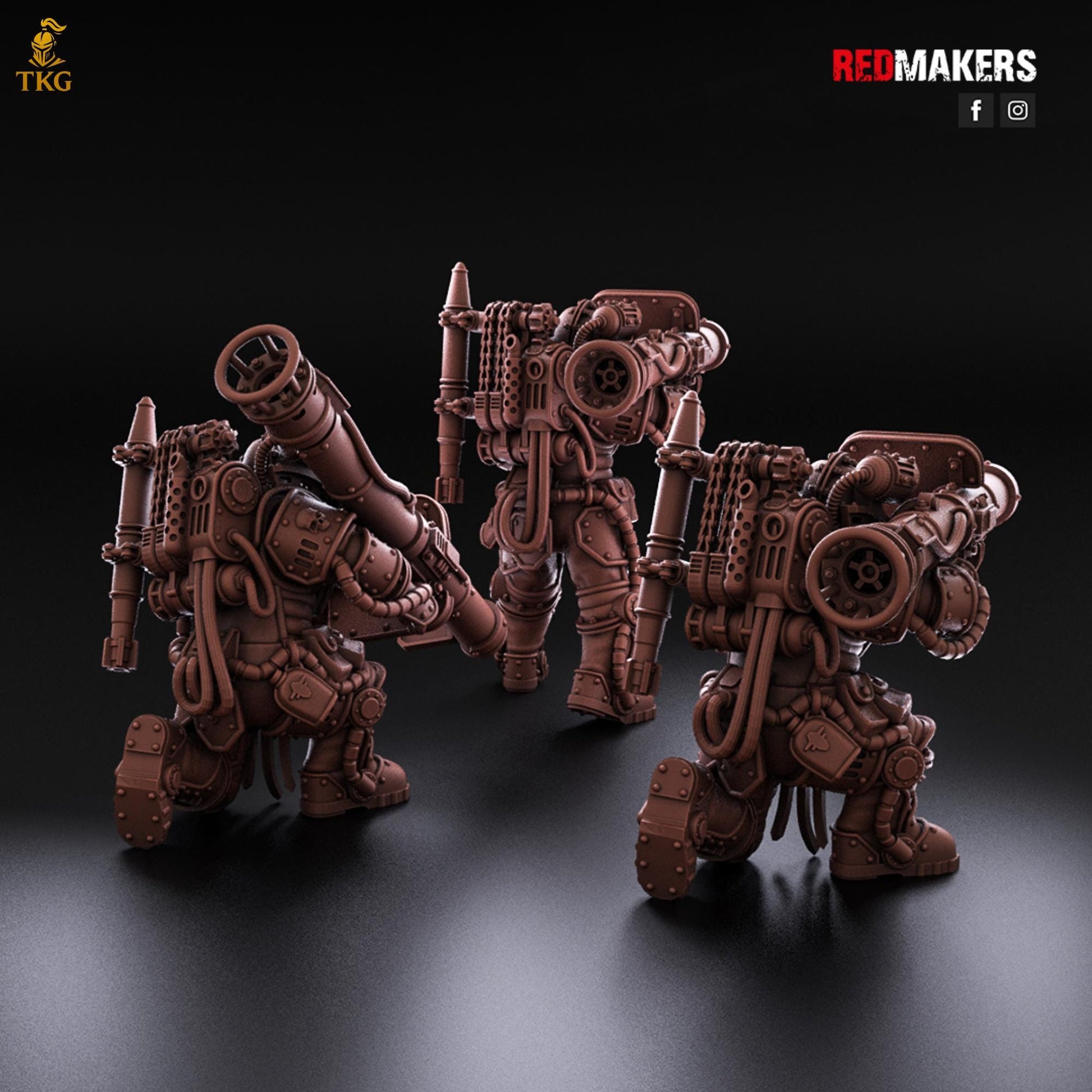 Solar Guard - Heavy Support Squad Classic by Red Makers | 3D printed Tabletop Miniatures