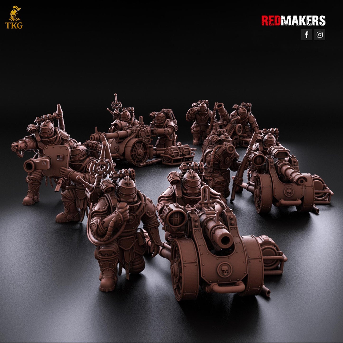 Solar Guard - Heavy Support Squad Classic by Red Makers | 3D printed Tabletop Miniatures