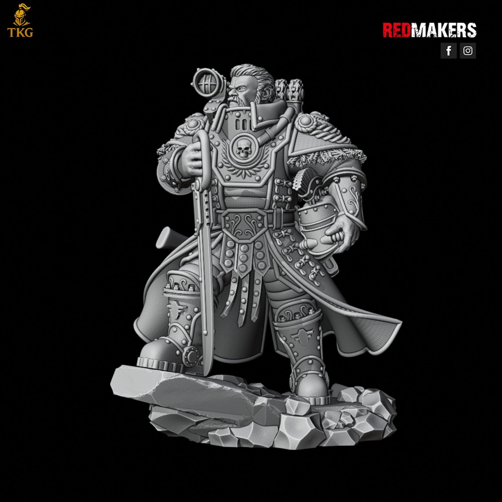 Solar Guard - Officer of the Imperial Force by Red Makers | 3D printed Tabletop Miniatures