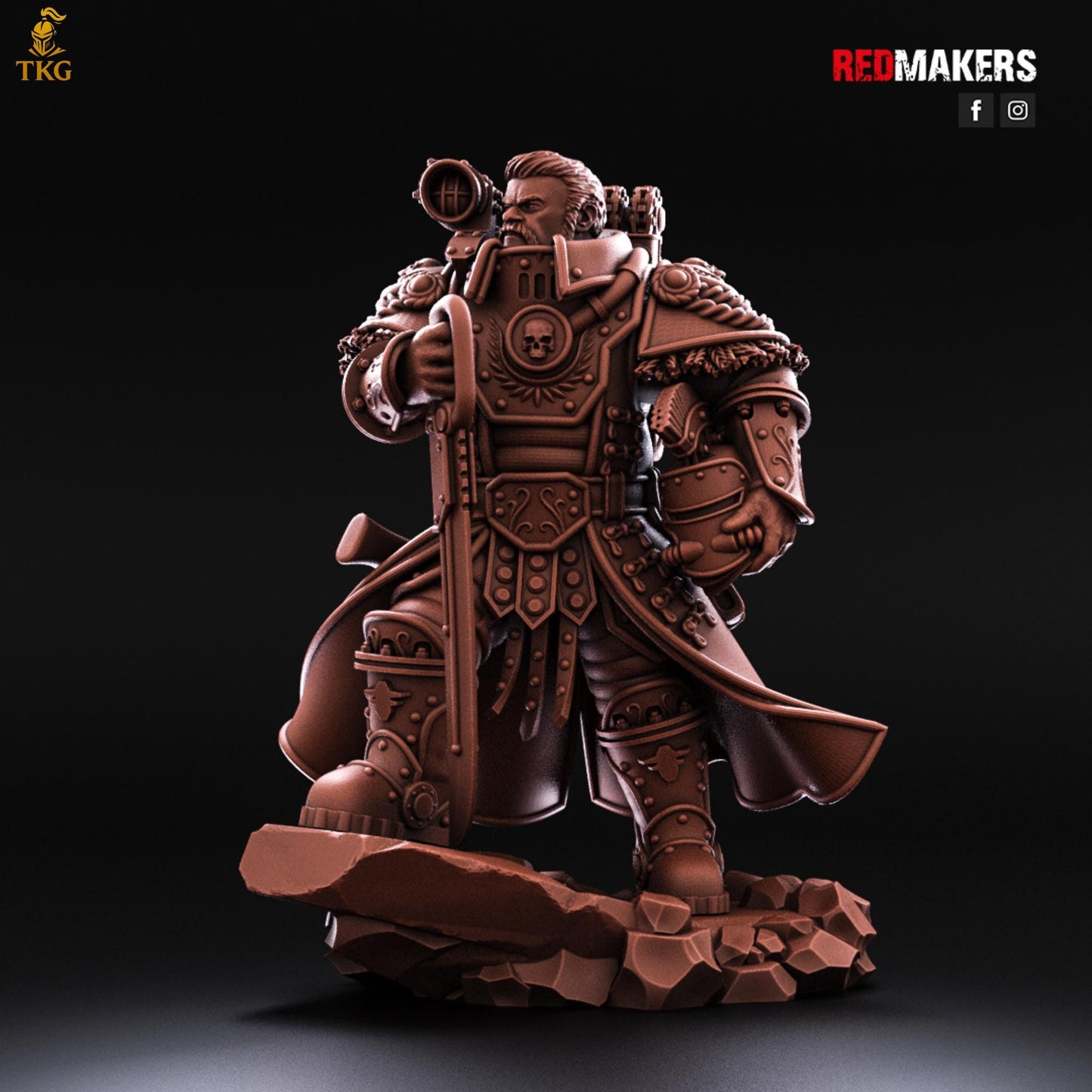 Solar Guard - Officer of the Imperial Force by Red Makers | 3D printed Tabletop Miniatures