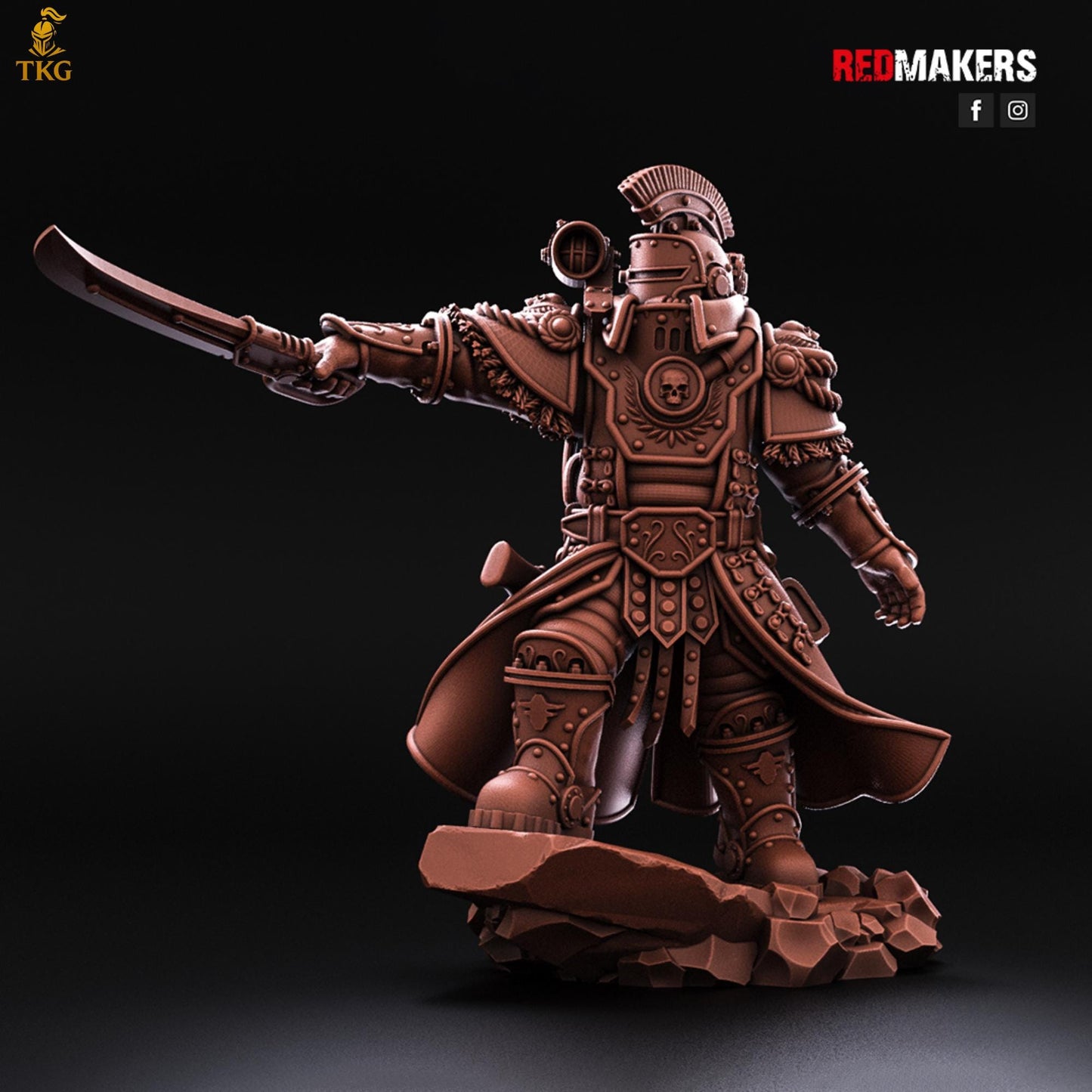 Solar Guard - Officer of the Imperial Force by Red Makers | 3D printed Tabletop Miniatures