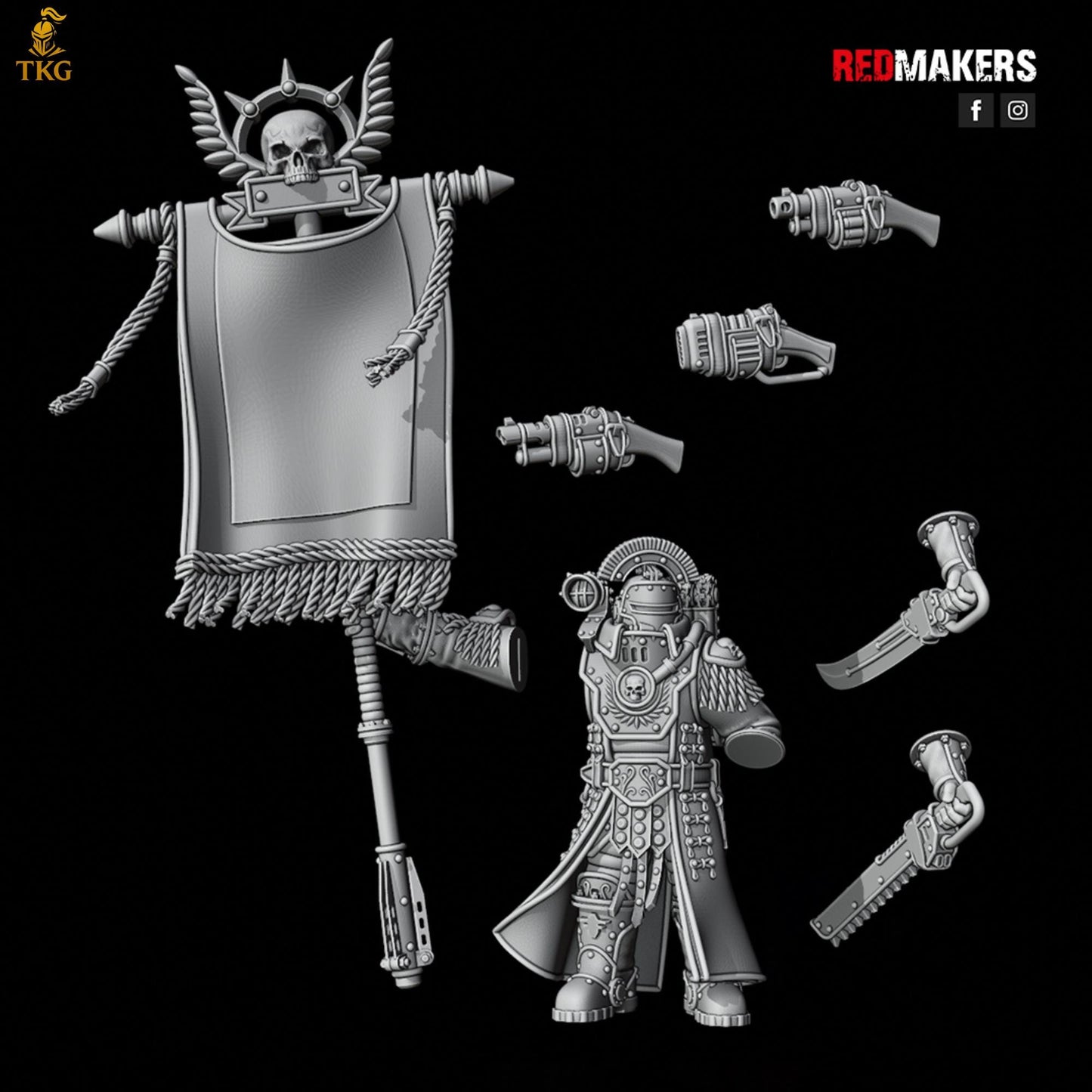 Solar Guard - Command Squad of the Imperial Force by Red Makers | 3D printed Tabletop Miniatures