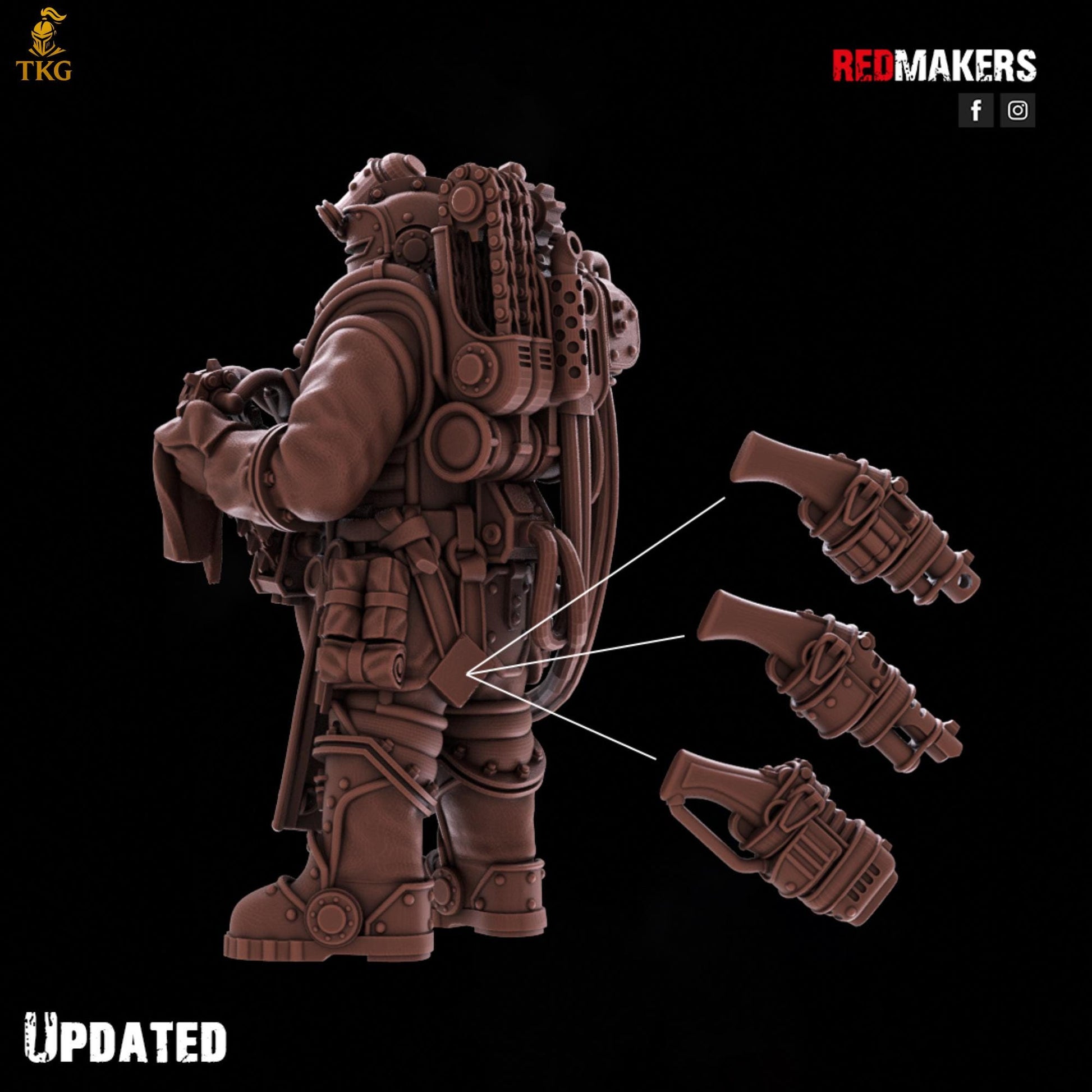 Solar Guard - Command Squad of the Imperial Force by Red Makers | 3D printed Tabletop Miniatures