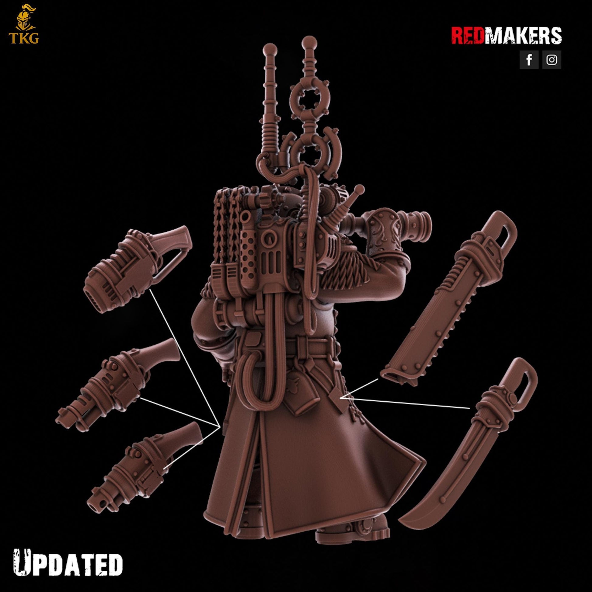 Solar Guard - Command Squad of the Imperial Force by Red Makers | 3D printed Tabletop Miniatures