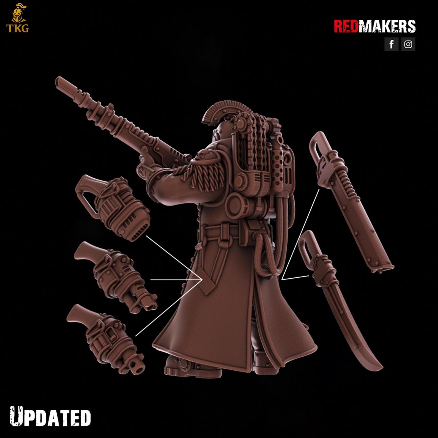 Solar Guard - Command Squad of the Imperial Force by Red Makers | 3D printed Tabletop Miniatures