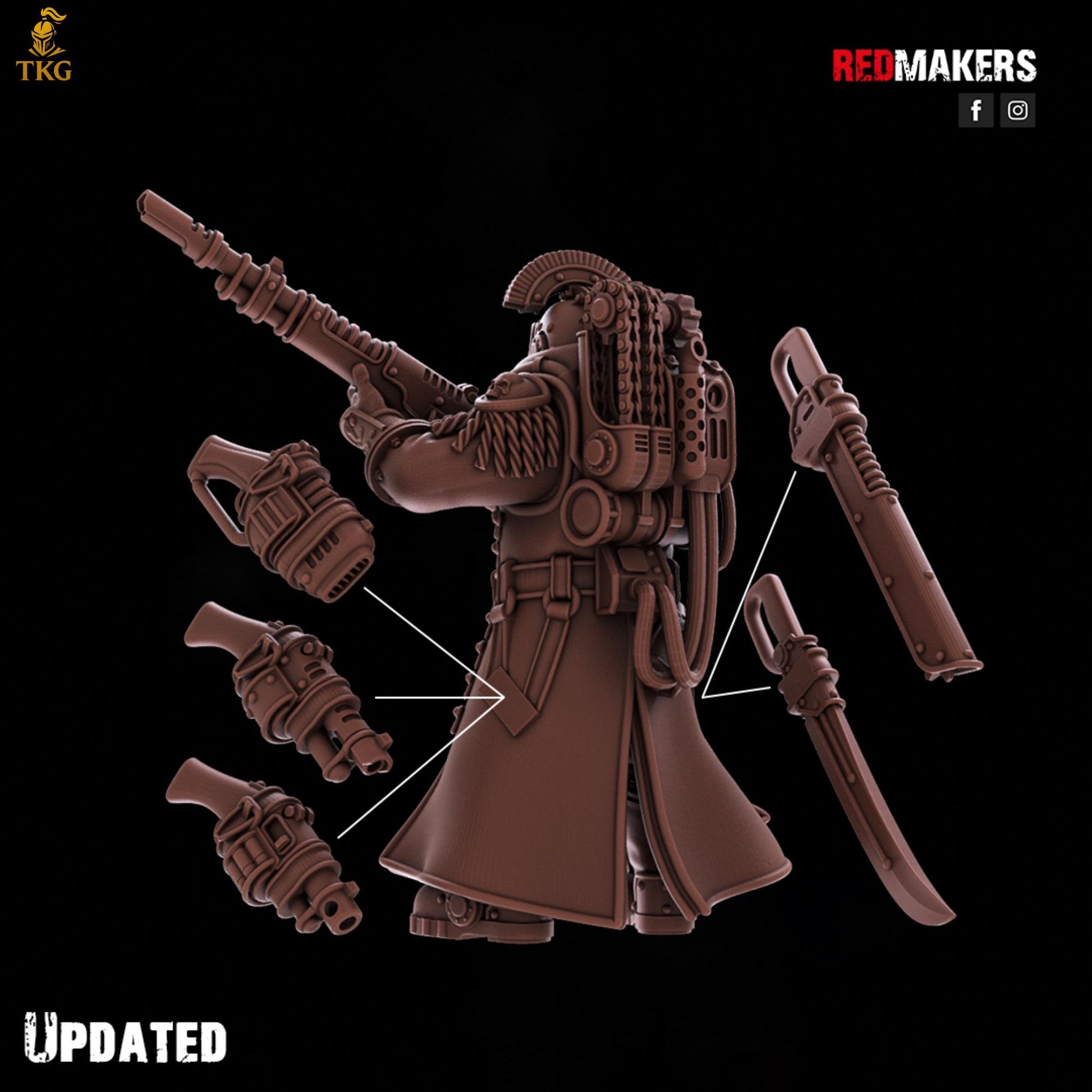 Solar Guard - Command Squad of the Imperial Force by Red Makers | 3D printed Tabletop Miniatures