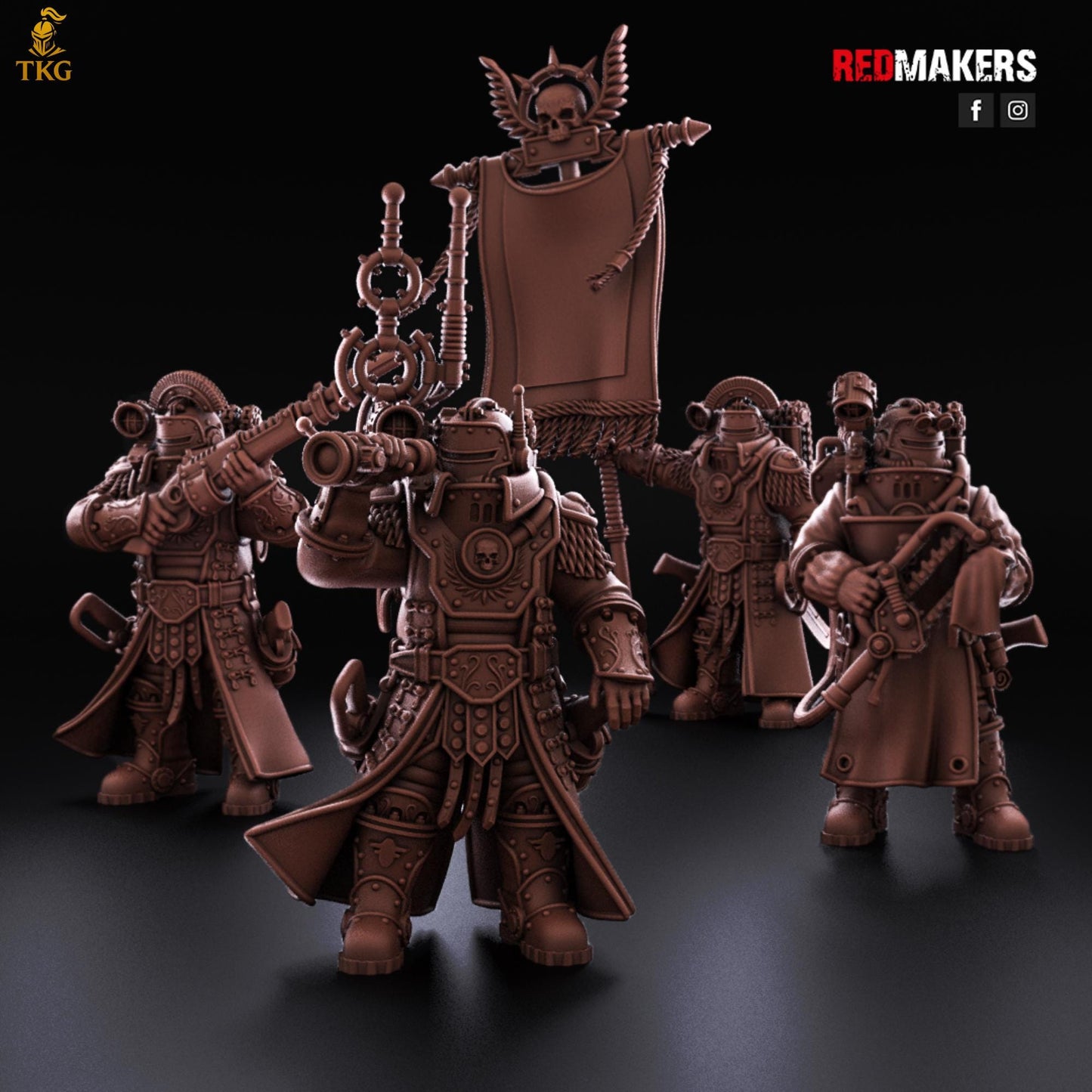 Solar Guard - Command Squad of the Imperial Force by Red Makers | 3D printed Tabletop Miniatures