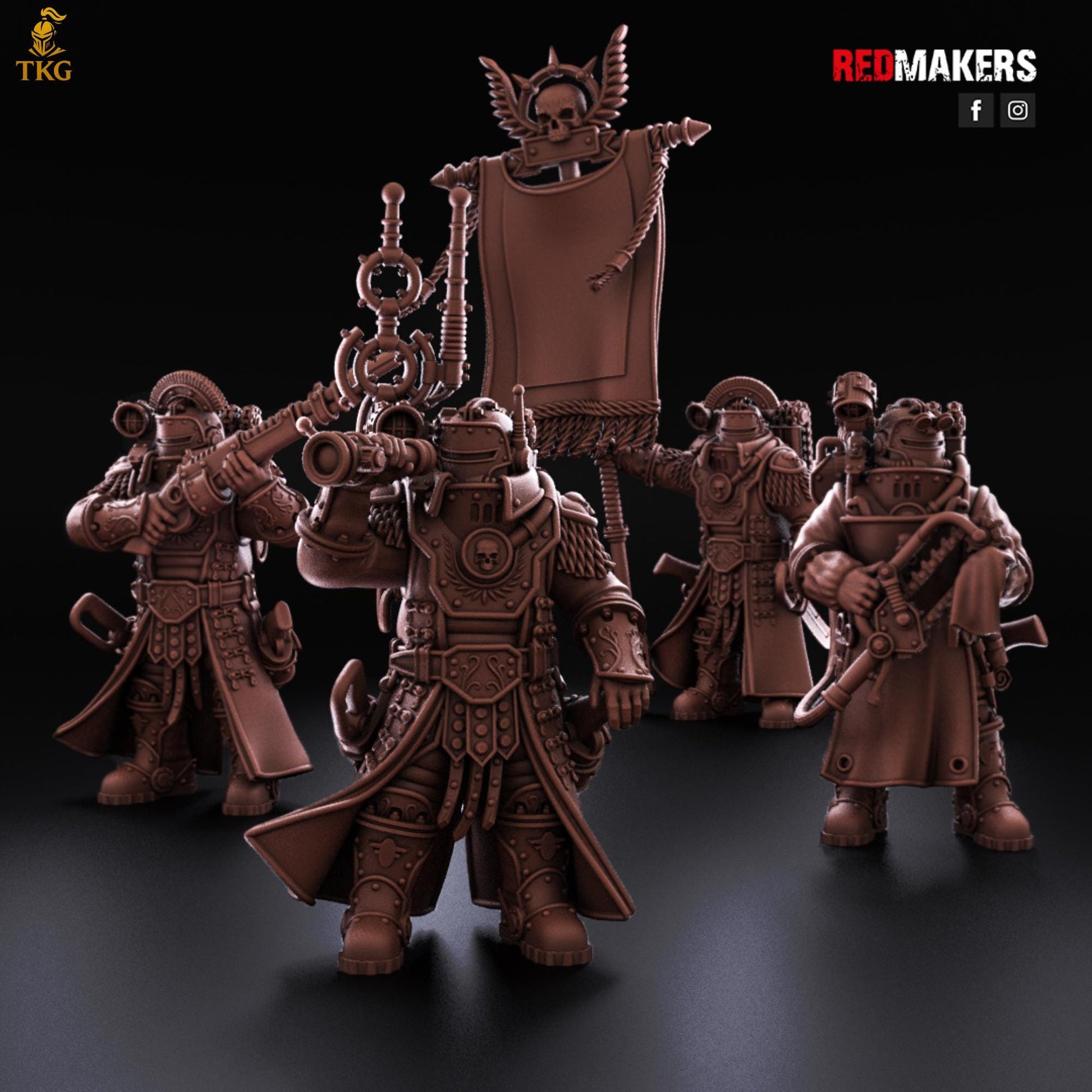 Solar Guard - Command Squad of the Imperial Force by Red Makers | 3D printed Tabletop Miniatures