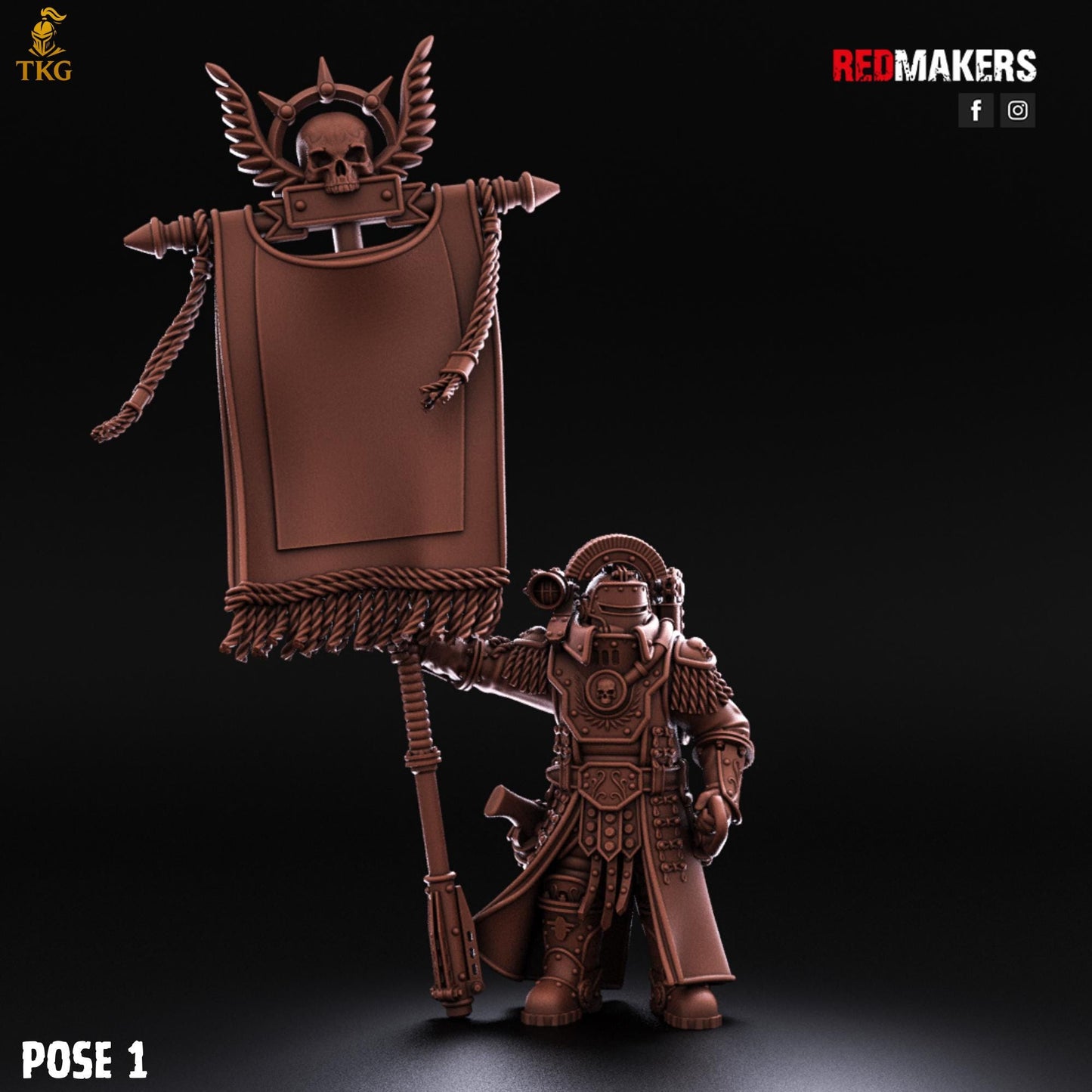 Solar Guard - Command Squad of the Imperial Force by Red Makers | 3D printed Tabletop Miniatures