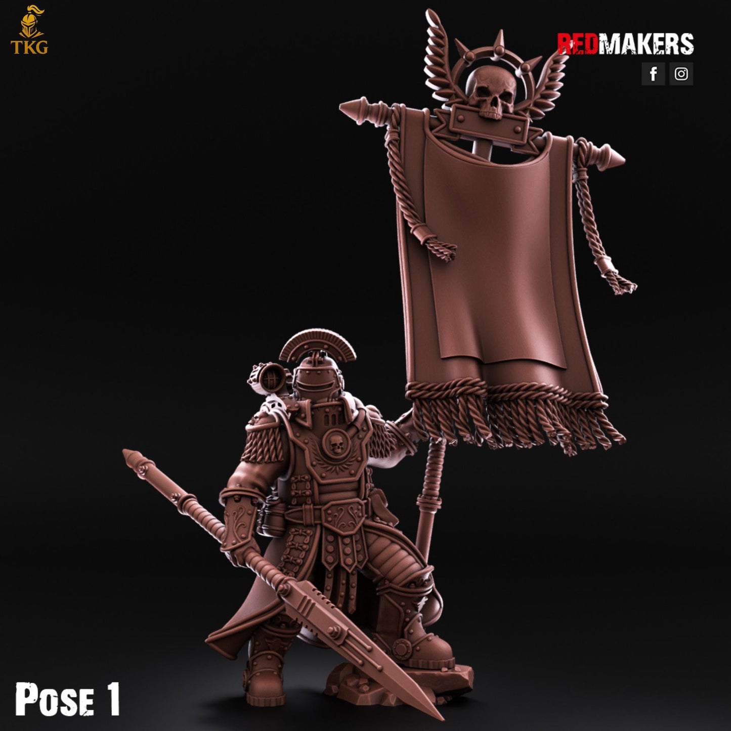 Solar Guard - Tactical Command Squad - Imperial Force by Red Makers | 3D printed Tabletop Miniatures