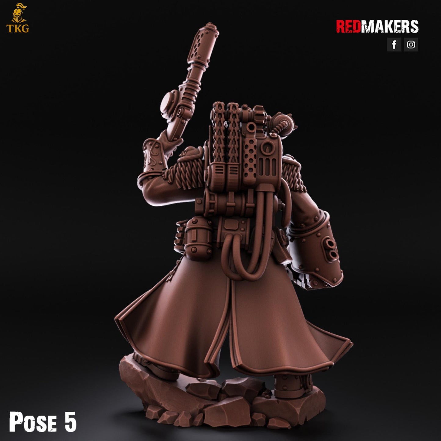 Solar Guard - Tactical Command Squad - Imperial Force by Red Makers | 3D printed Tabletop Miniatures