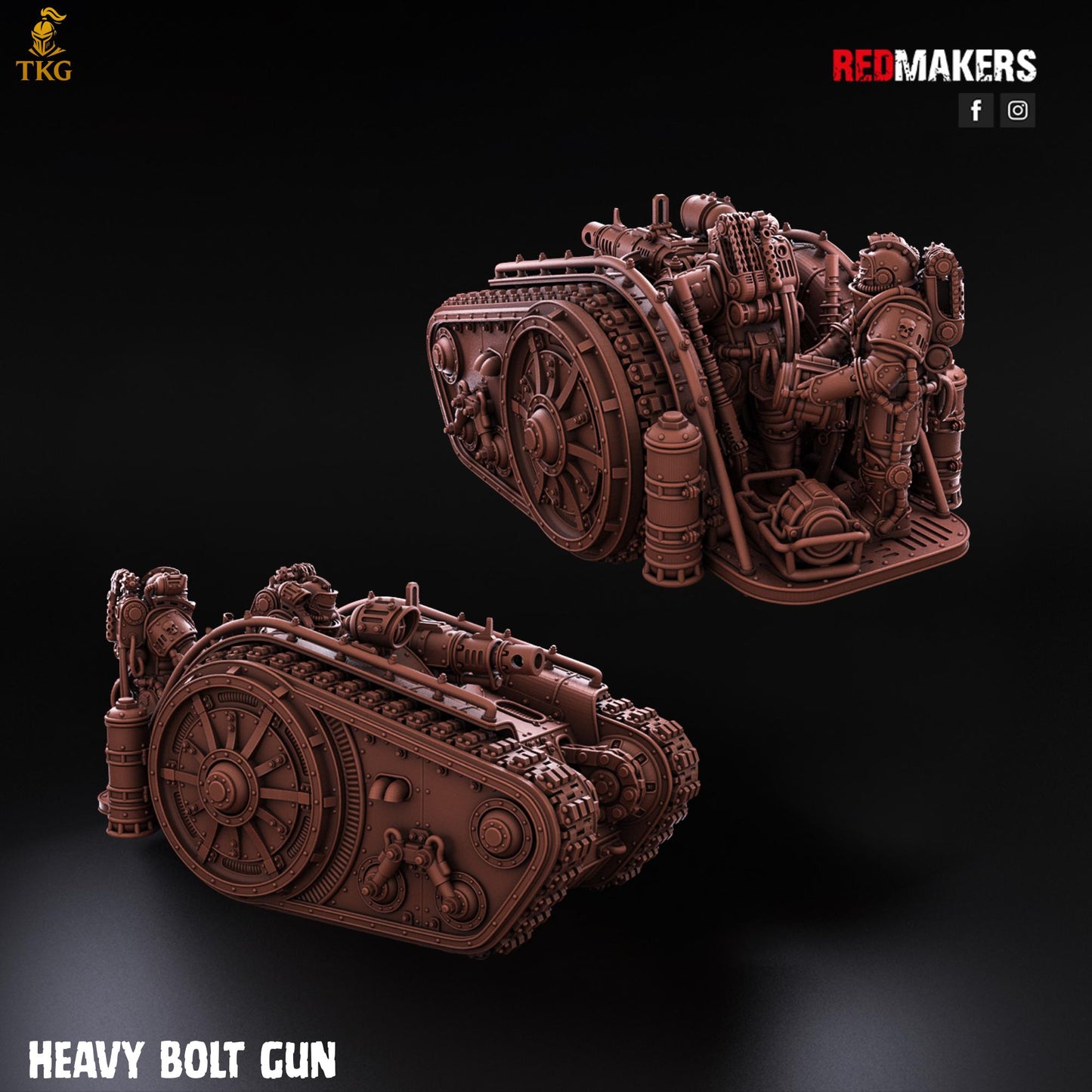 Solar Guard - Heavy Support Squad by Red Makers | 3D printed Tabletop Miniatures