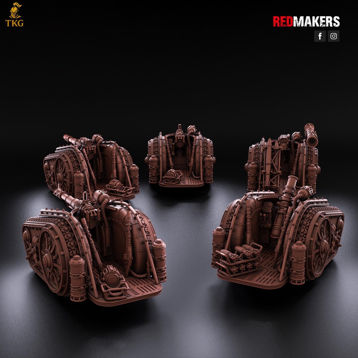 Solar Guard - Heavy Support Squad by Red Makers | 3D printed Tabletop Miniatures