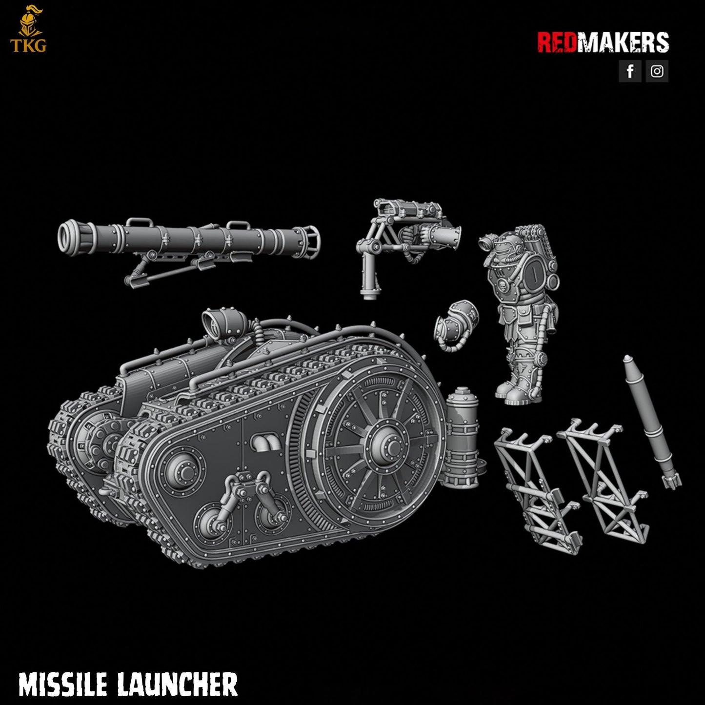 Solar Guard - Heavy Support Squad by Red Makers | 3D printed Tabletop Miniatures