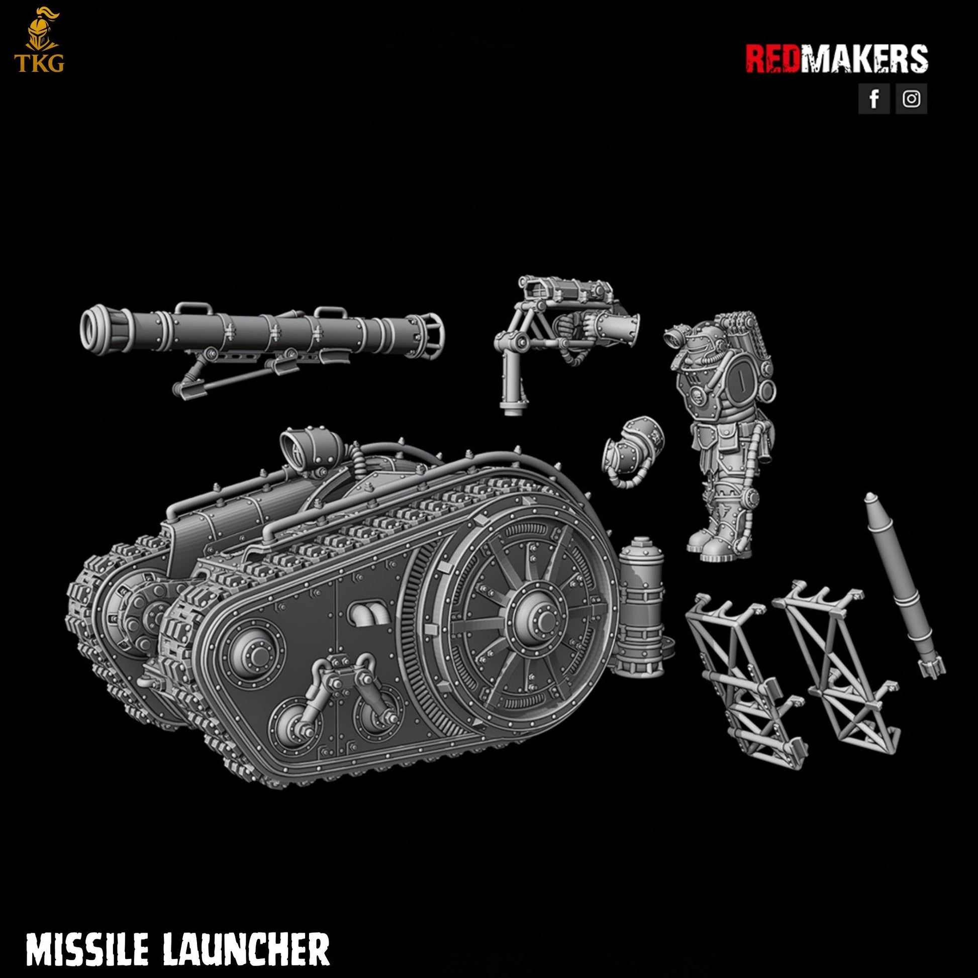 Solar Guard - Heavy Support Squad by Red Makers | 3D printed Tabletop Miniatures