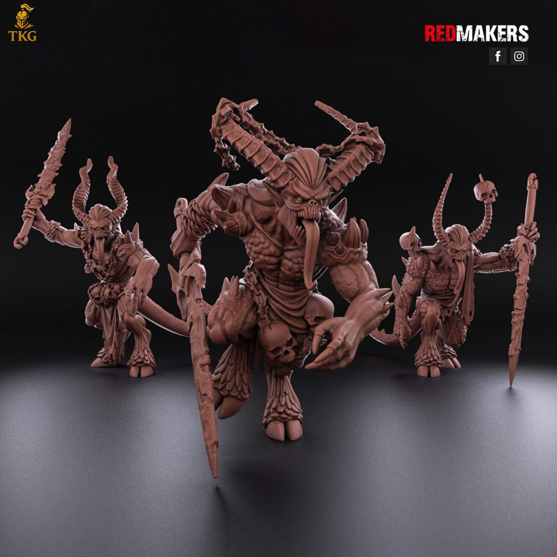 Bloodthirsty Demons by RedMakers | 3D Printed Tabletop Miniatures