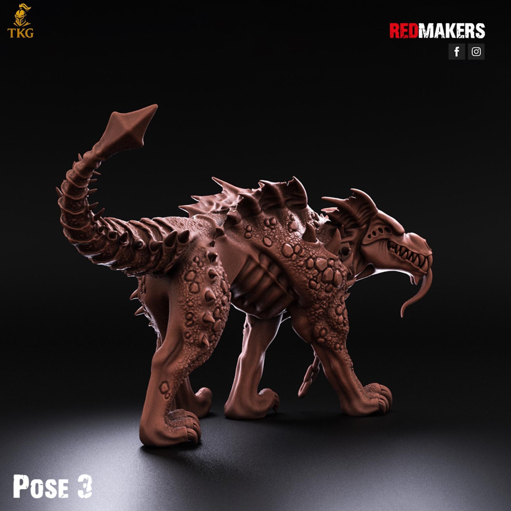 Hell Hounds Demons by RedMakers | 3D Printed Tabletop Miniatures