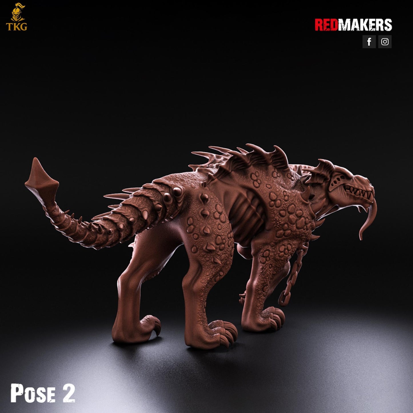 Hell Hounds Demons by RedMakers | 3D Printed Tabletop Miniatures