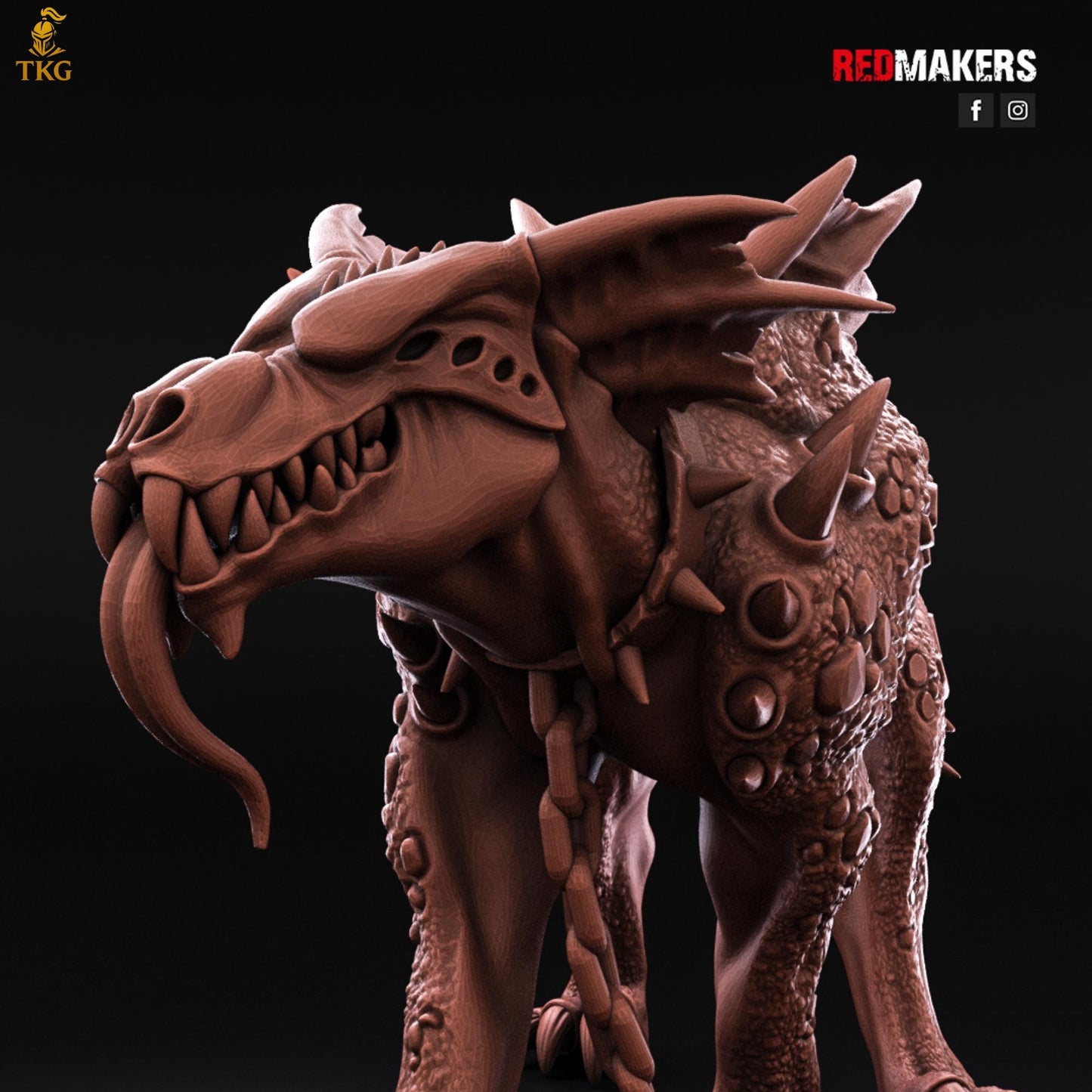 Hell Hounds Demons by RedMakers | 3D Printed Tabletop Miniatures