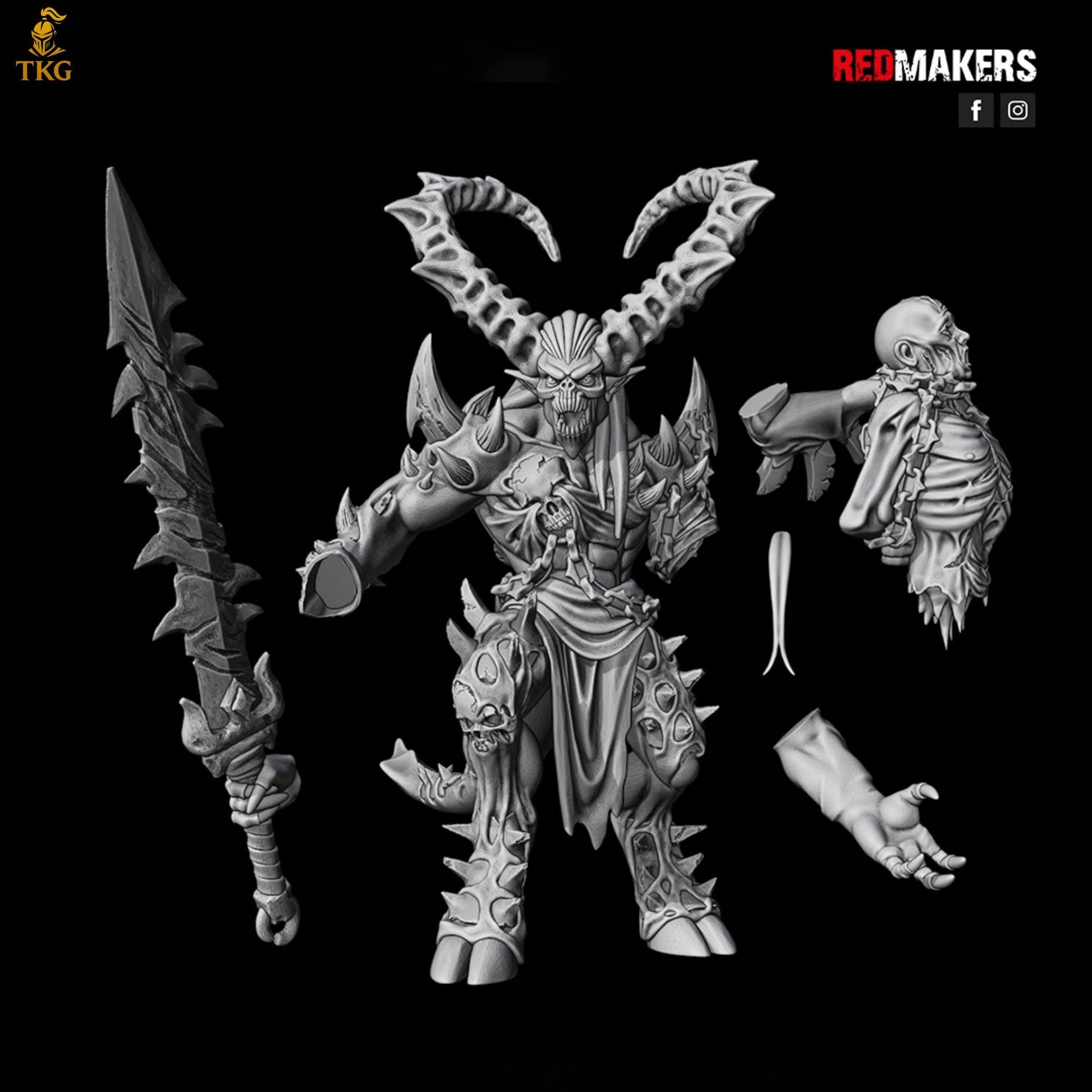 Bloodthirsty Master by RedMakers | 3D Printed Tabletop Miniatures