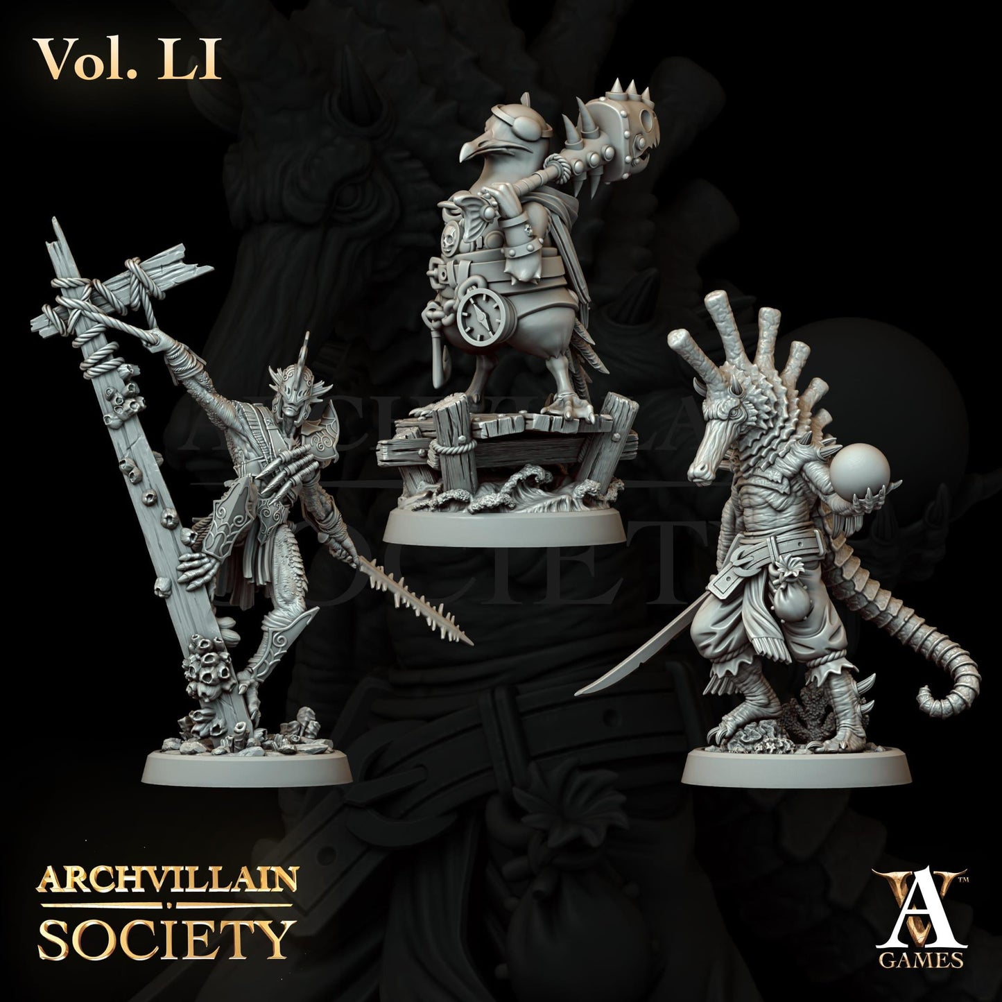 The Trench - Crustaceans of the Deep by ArchvillainGames | 3D Printed Miniatures