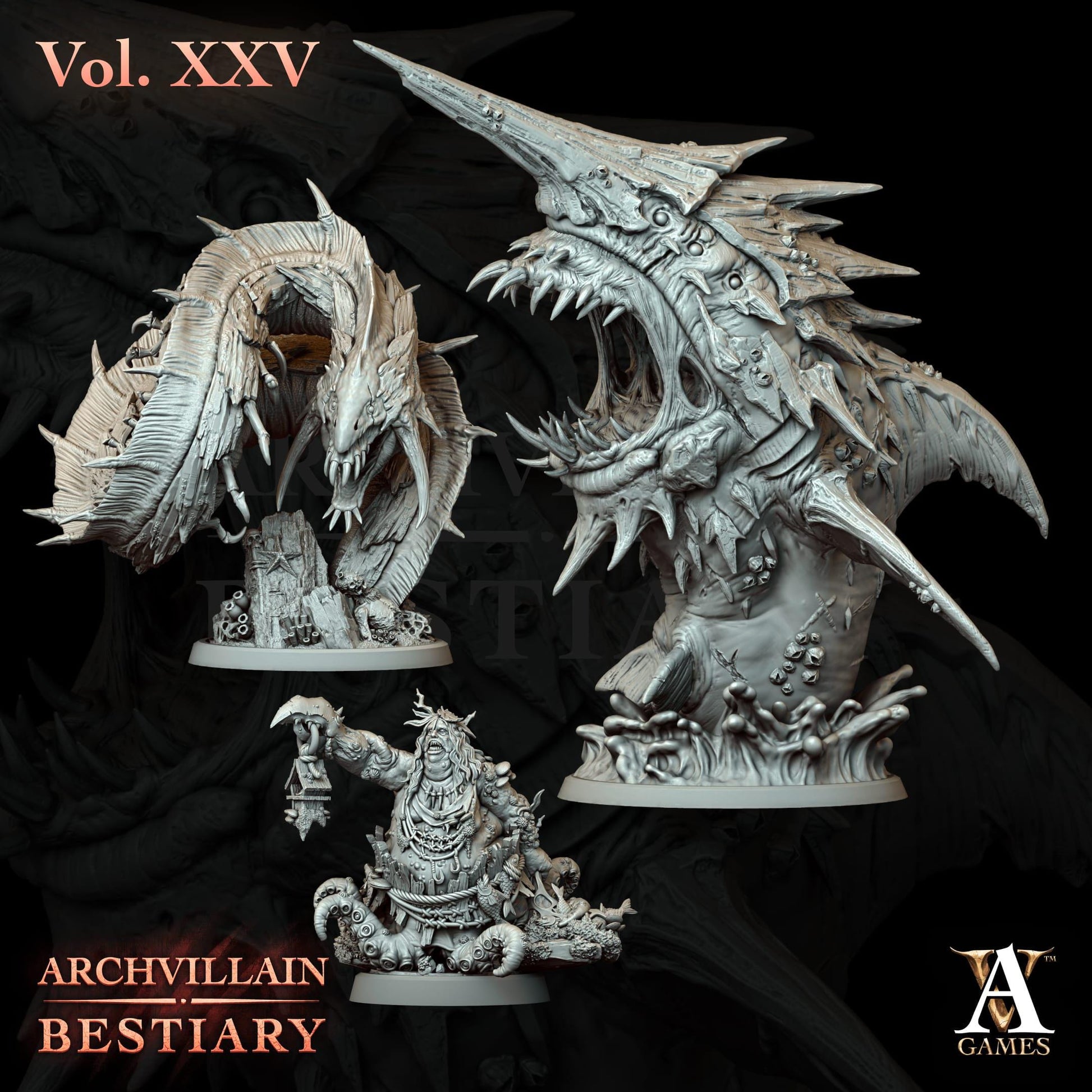 The Trench - Crustaceans of the Deep by ArchvillainGames | 3D Printed Miniatures